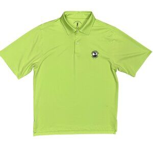 Fairway & Greene Tech Pebble Beach Golf Links Polo Shirt Stretch Yellow Small